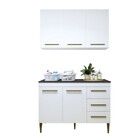 Lavanderia Modulada Brasília Armário Aéreo E Balcão Kaiki Móv