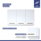 Lavanderia Modulada Brasília Armário Aéreo E Balcão Kaiki Móv