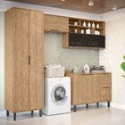 Lavanderia Modulada Com 2 Armários Aereos, 1 Balcão E 1 Armár