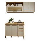 Lavanderia Modulada Com 2 Armários Aéreos E Balcão 3 Portas S