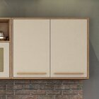 Lavanderia Modulada Com 2 Armários Aéreos E Balcão 3 Portas S