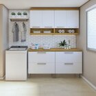 Lavanderia Modulada Com 2 Balcões E 2 Armários Aéreos 100% Md