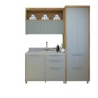 Lavanderia Modulada Com Armário Aéreo,1 Balcão E 1 Armário Mu