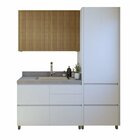 Lavanderia Modulada Com Armário Aéreo, Armário Multiúso E Bal