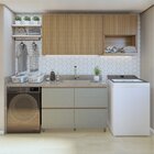 Lavanderia Modulada Com Balcão 1 Porta E 2 Armários Aéreos 10