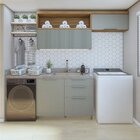 Lavanderia Modulada Com Balcão 1 Porta E 2 Armários Aéreos 10