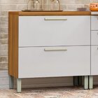 Lavanderia Modulada Com Balcão 2 Portas E Armário Aéreo 100%