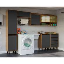 Lavanderia Modulada Confort 6 Pt 4 Gv Cinamomo E Grafite