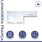 Lavanderia Modulada França 2 Armários Aéreos Kaiki Móveis