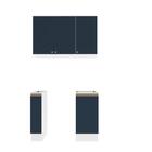 Lavanderia Modulada Kappesberg Celeste 3 Peças Branco/azul 12