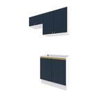 Lavanderia Modulada Kappesberg Celeste 3 Peças Branco/azul 14