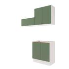 Lavanderia Modulada Kappesberg Celeste 3 Peças Branco/verde 1