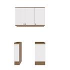 Lavanderia Modulada Kappesberg Celeste 3 Peças Nogueira/branc