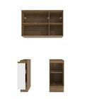 Lavanderia Modulada Kappesberg Celeste 3 Peças Nogueira/branc