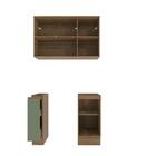 Lavanderia Modulada Kappesberg Celeste 3 Peças Nogueira/verde