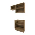 Lavanderia Modulada Kappesberg Celeste 3 Peças Nogueira/verde