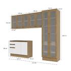 Lavanderia Modulada Kappesberg Celeste 4 Peças Nogueira/branc