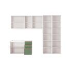 Lavanderia Modulada Kappesberg Celeste 5 Peças Branco/verde 2