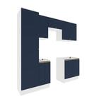 Lavanderia Modulada Kappesberg Celeste 7 Peças Branco/azul 23