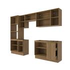 Lavanderia Modulada Kappesberg Celeste 9 Peças Nogueira 310cm