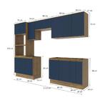 Lavanderia Modulada Kappesberg Celeste 9 Peças Nogueira/azul