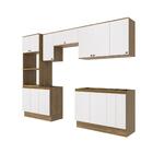 Lavanderia Modulada Kappesberg Celeste 9 Peças Nogueira/branc