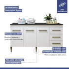 Lavanderia Modulada Nova Iguaçu Balcão 3 Portas E 3 Gavetas K