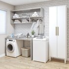 Lavanderia Modulada Recife 2 Portas 5 Prateleiras Branco