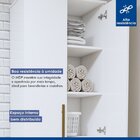 Lavanderia Modulada Recife 2 Portas 5 Prateleiras Branco