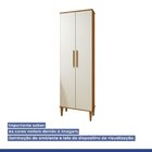 Lavanderia Modulada Recife 2 Portas 5 Prateleiras Nature/off