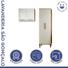 Lavanderia Modulada São Gonçalo 1 Armário Multiuso E Armário