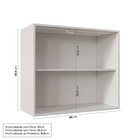 Lavanderia Modular 3 Peças Sem Tampo 2 Aéreos 4 Portas 1 Balc