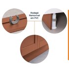 Lavanderia Modular 3 Peças Sem Tampo 2 Aéreos 4 Portas 1 Balc