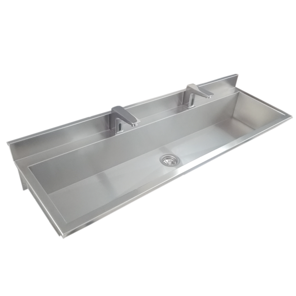 Lavatório Coletivo Com Bancada Para 4 Torneiras 1,80m - Const