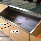 Lavatório Coletivo Em Aço Inox 1 Metro - Lav1000
