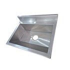 Lavatório com bancada para 01 torneira 50cm - Construinox