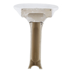 Lavatório com Coluna de Chão Diamantina Branco 82x46x56cm Icasa