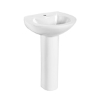 Lavatório com Coluna Luna Branco 83,5x55x48cm Icasa