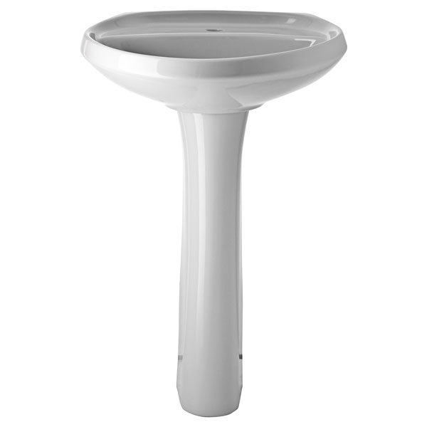 Lavatório com Coluna Ravena Cinza Real 83,7x56x46cm Deca