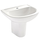 Lavatório com Coluna Sabatini Branco 42x53x44cm Icasa