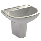 Lavatório com Coluna Sabatini Cinza Claro 42x53x44cm Icasa