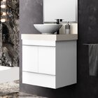 Lavatório De Porcelanato Para Banheiro Com Cuba De Apoio Gabi