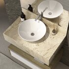 Lavatório De Porcelanato Para Banheiro Com Cuba De Apoio Gabi