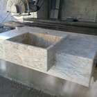 Lavatório Em Pedra Bege Bahia (travertino Nacional) Com 1,10x