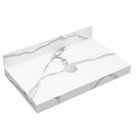 Lavatório Em Porcelanato 80cm Para Cuba De Apoio