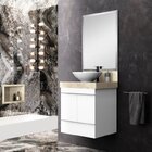 Lavatório Em Porcelanato Para Banheiro 60cm Para Cuba De Apoi