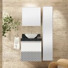 Lavatório Em Porcelanato Para Banheiro 60cm Para Cuba De Apoi