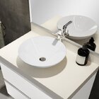 Lavatório Em Porcelanato Para Banheiro 80cm Para Cuba De Apoi