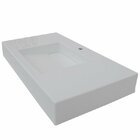 Lavatório Jade De Mármore Sintético 79cm Branco