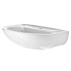 Lavatório Oval Branco 19,5x47x38,5cm Saveiro Celite